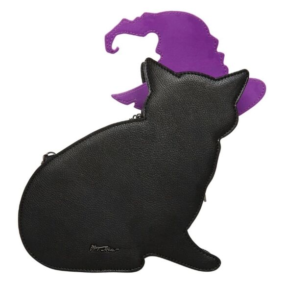 Betsey Johnson Black Cat Witch Crossbody - Picture 2 of 4